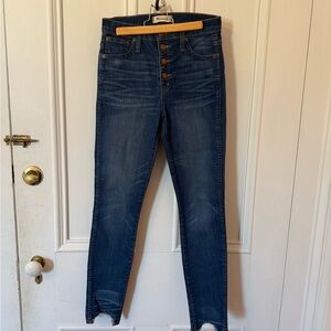 Madewell High Rise Blue Jeans with Button-Fly